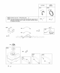 Alternator Electric Starter Fuel Supply Ignition Diagram and Parts List for 20C114-0274-E1  Briggs and Stratton Engine